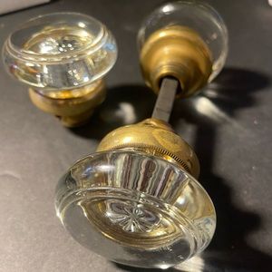 Antique Crystal Doorknob + knob